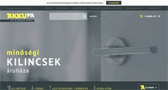 Desktop Screenshot of akkufa.hu
