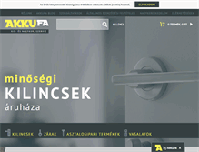 Tablet Screenshot of akkufa.hu